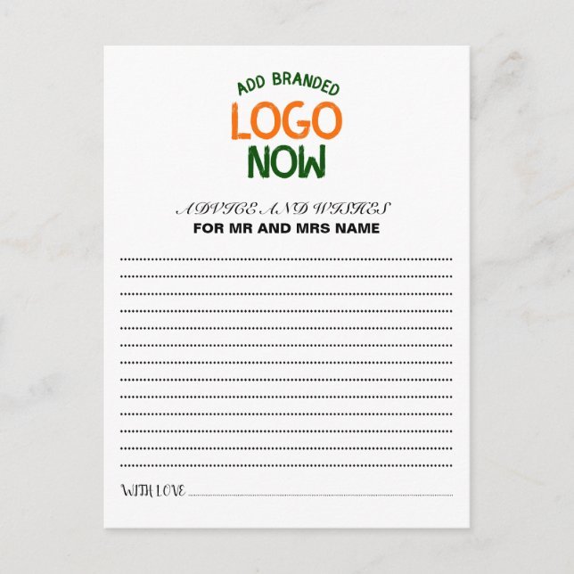 SIMPLE CONTEMPORARY CLEAN WHITE FASHIONABLE CLIENT ADVICE CARD (Front)