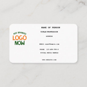 SIMPLE CONTEMPORARY CLEAN WHITE FASHIONABLE CLIENT BUSINESS CARD