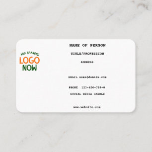SIMPLE CONTEMPORARY CLEAN WHITE FASHIONABLE CLIENT BUSINESS CARD