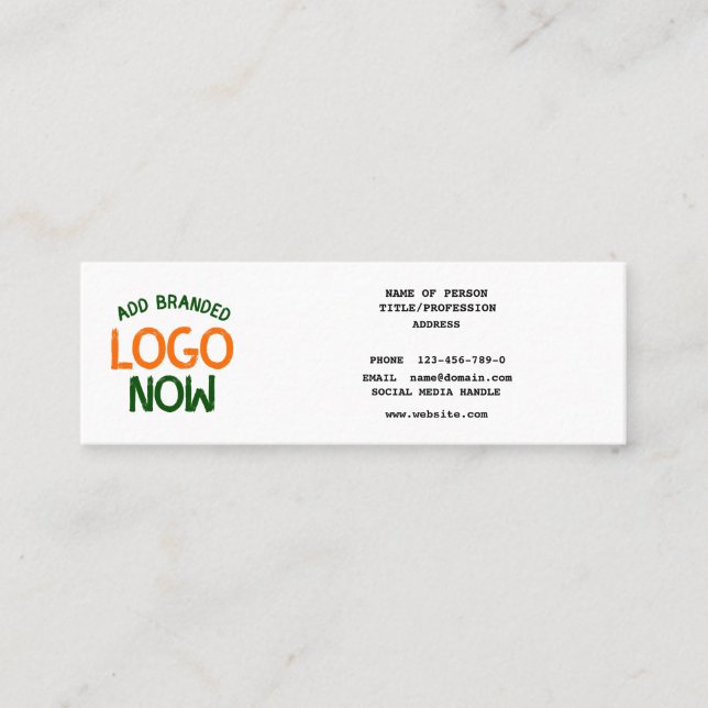 SIMPLE CONTEMPORARY CLEAN WHITE FASHIONABLE CLIENT CALLING CARD (Front)