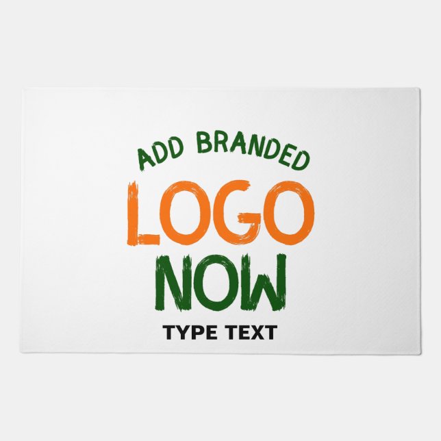 SIMPLE CONTEMPORARY CLEAN WHITE FASHIONABLE CLIENT DOORMAT (Front)