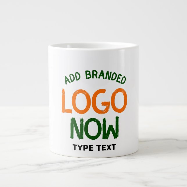 SIMPLE CONTEMPORARY CLEAN WHITE FASHIONABLE CLIENT GIANT COFFEE MUG (Front)