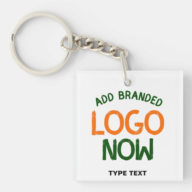 SIMPLE CONTEMPORARY CLEAN WHITE FASHIONABLE CLIENT KEYCHAIN (Front)