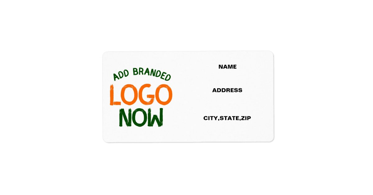 SIMPLE CONTEMPORARY CLEAN WHITE FASHIONABLE CLIENT LABEL | Zazzle