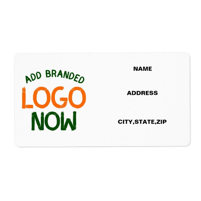 SIMPLE CONTEMPORARY CLEAN WHITE FASHIONABLE CLIENT LABEL (Front)