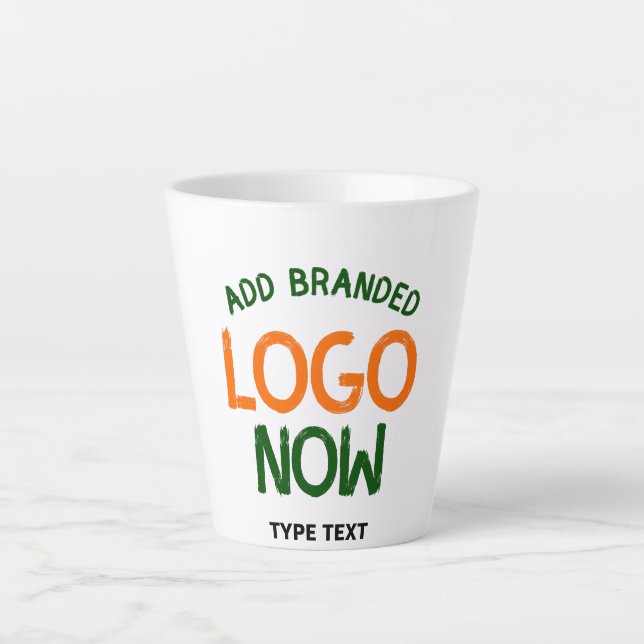 SIMPLE CONTEMPORARY CLEAN WHITE FASHIONABLE CLIENT LATTE MUG (Front)