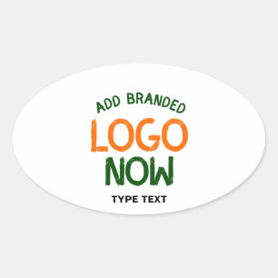 SIMPLE CONTEMPORARY CLEAN WHITE FASHIONABLE CLIENT OVAL STICKER