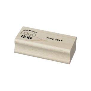 SIMPLE CONTEMPORARY CLEAN WHITE FASHIONABLE CLIENT RUBBER STAMP