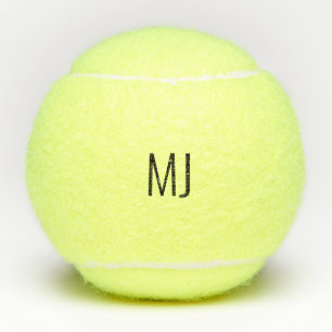 Simple Contemporary Custom Monogram Tennis Balls