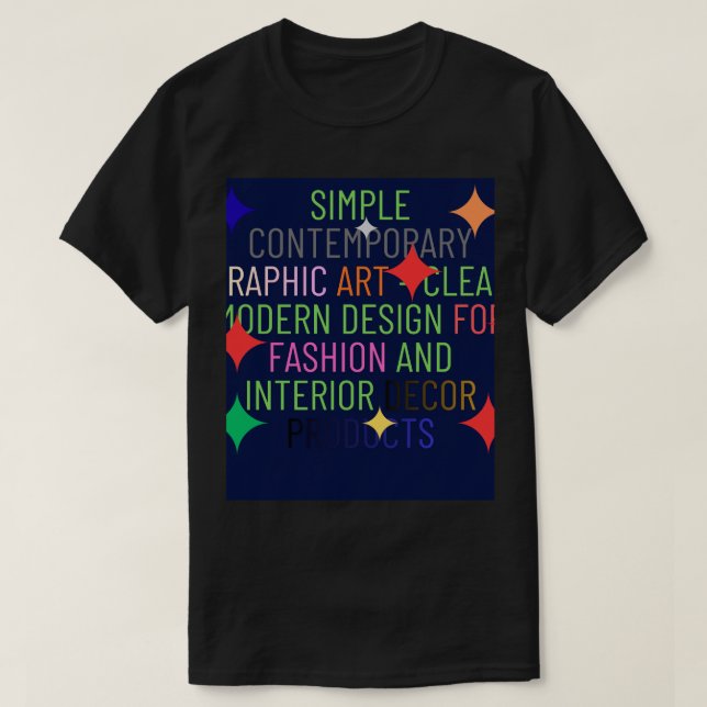 Simple Contemporary Graphic T-Shirt (Design Front)