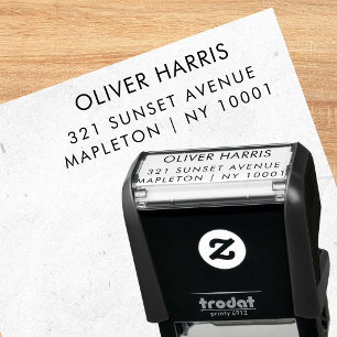 Simple Contemporary Return Address Stamp