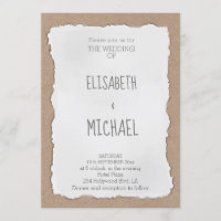 Simple contemporary torn paper cardboard