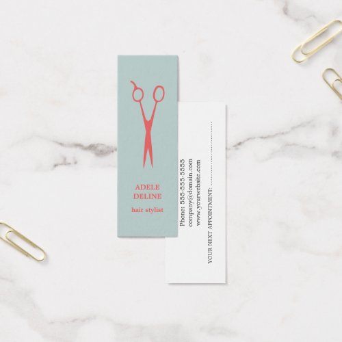 Simple Cool Hair Stylist Appointment Card