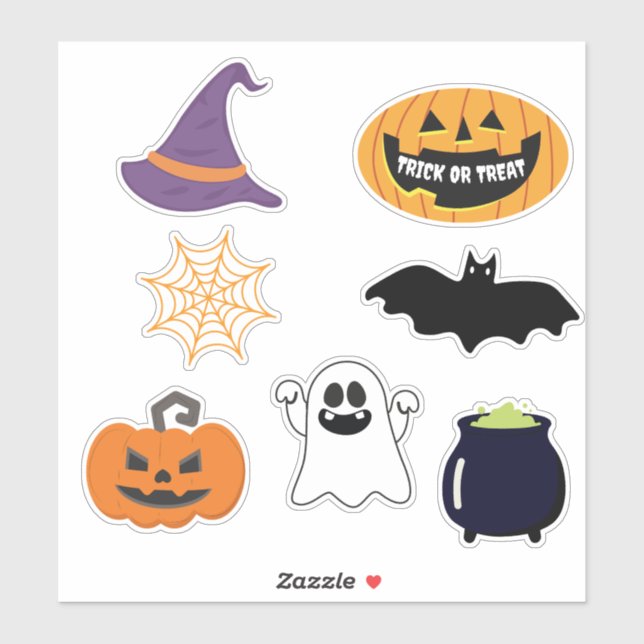 Simple Cool Halloween  Sticker (Sheet)