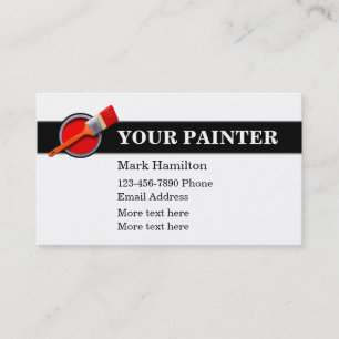 Simple Cool House Painter Business Cards