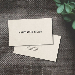 Simple Cool Paper Texture Consultant Business Card