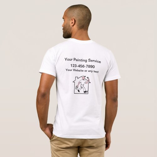 Simple Cool Professional House Painter Service T_Shirt
