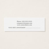 Simple Cool Red Hair Stylist Appointment Card (Back)