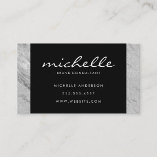 Simple Corporate Marble Trim Business Card