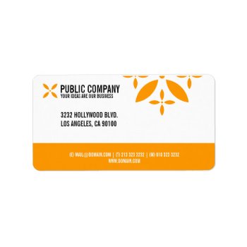Simple Corporate Return Address Labels by J32Teez at Zazzle