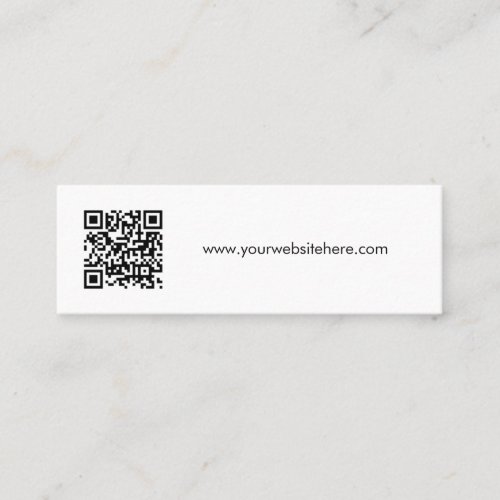 Simple Corporate Website QR Code Business Card