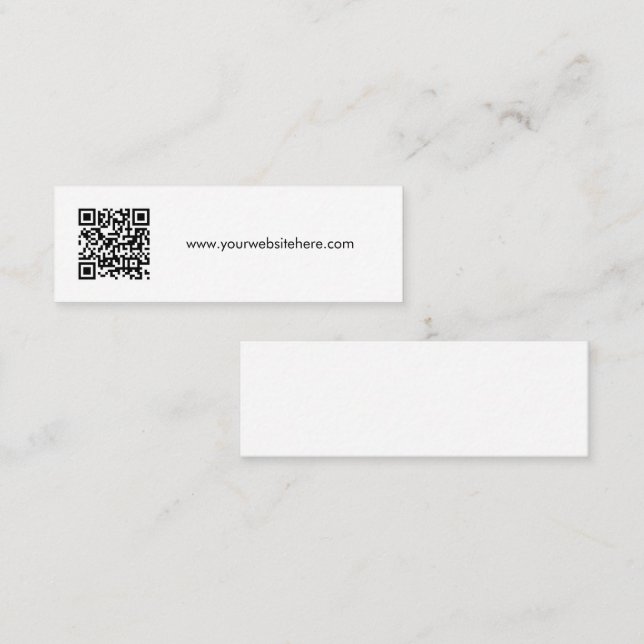Simple Corporate Website QR Code Business Card (Front/Back)
