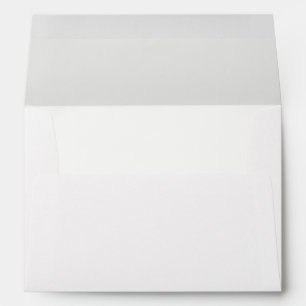 Simple Cotton White Lined Return Address Envelope