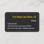 [ Thumbnail: Simple Counsel Business Card ]