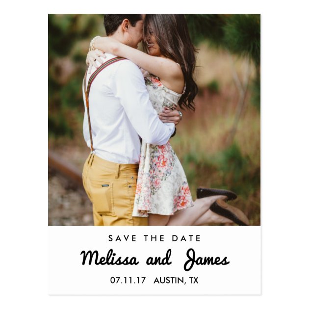 Simple Country Save The Date Announcement Postcard