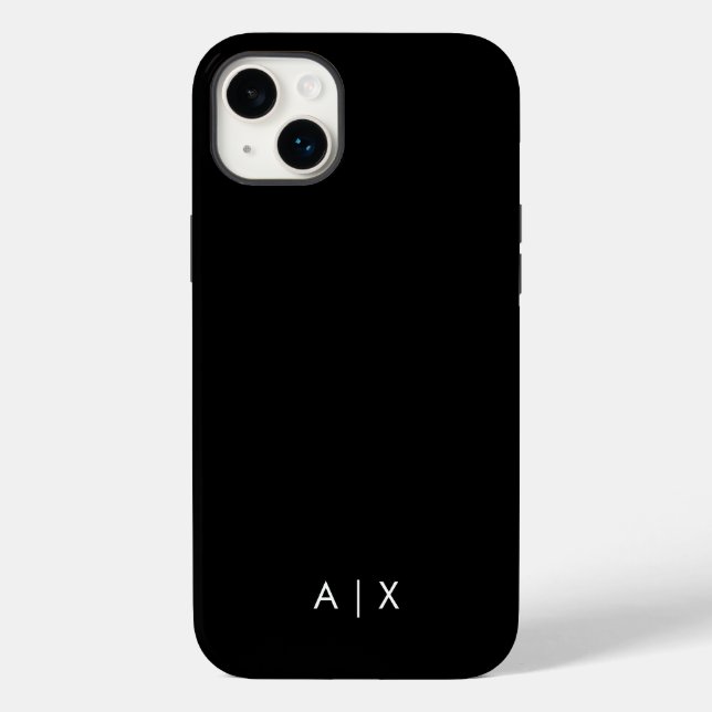 Simple Couple Name monogrammed Case-Mate iPhone Case (Back)