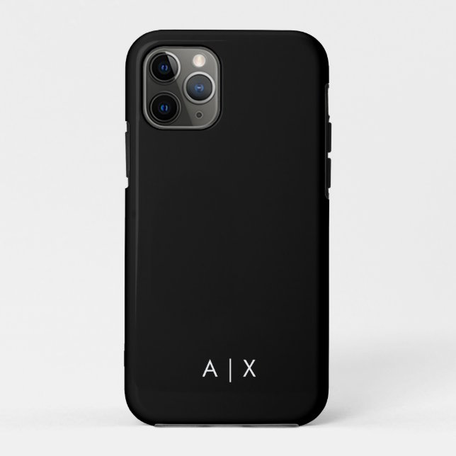 Simple Couple Name monogrammed Case-Mate iPhone Case (Back)