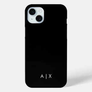 Simple Couple Name monogrammed iPhone 15 Plus Case