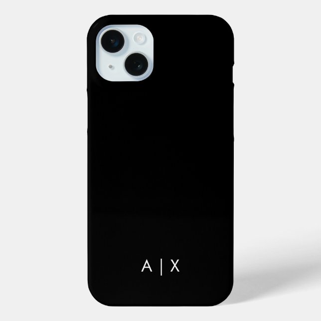 Simple Couple Name monogrammed Case-Mate iPhone Case (Back)