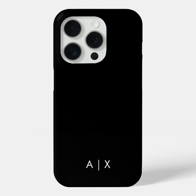 Simple Couple Name monogrammed Case-Mate iPhone Case (Back)