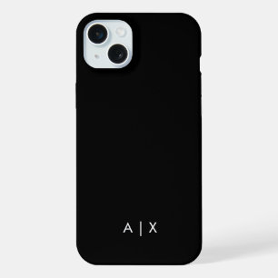Simple Couple Name monogrammed iPhone 15 Plus Case