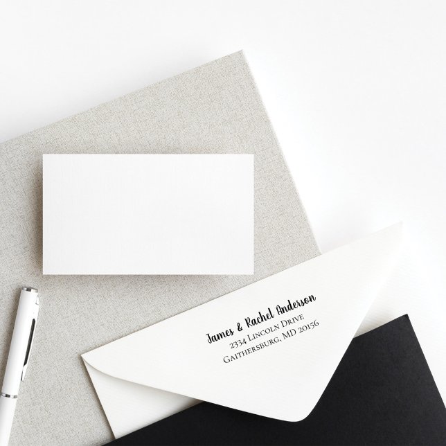 Simple Couple Personalized Return Address Self-inking Stamp (Creator Uploaded)