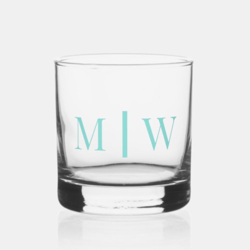 Simple Couple Wedding 2 Initial Mon VS DIY Colors Whiskey Glass
