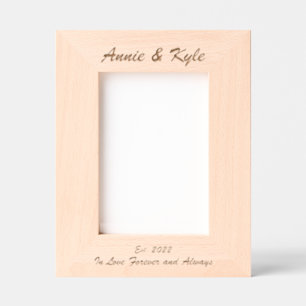 Simple Couple's Names Anniversary Date Engraved Frames