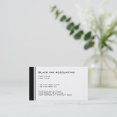 Simple CPA Accountant Business Cards (Standing Front)