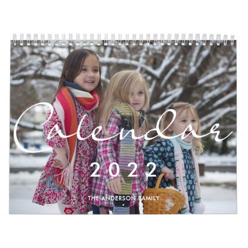 Simple Create Your Own Modern Family Photo 2022 Ca Calendar