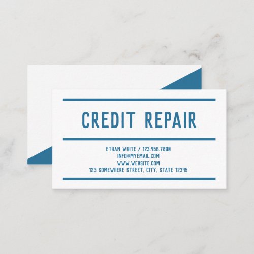  Simple Credit Repair Business Card