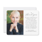 Simple Cross Photo Personalized Message Funeral 