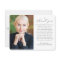 Simple Cross Photo Personalized Message Funeral 