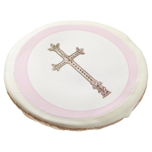 Simple Cross | Pink | Sugar Cookie (Angled)