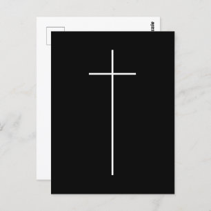 Simple Cross Religious Crucifix Christian Catholic Postcard