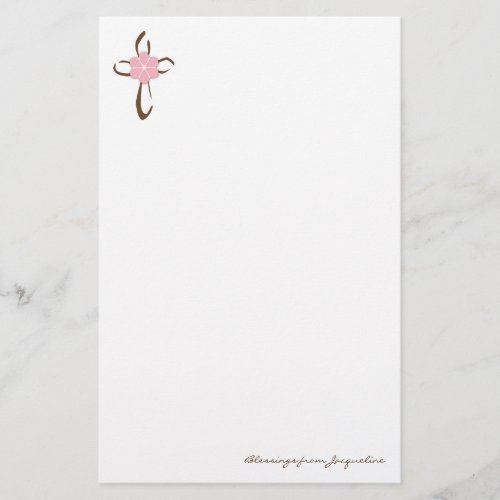 Simple Cross Stationery