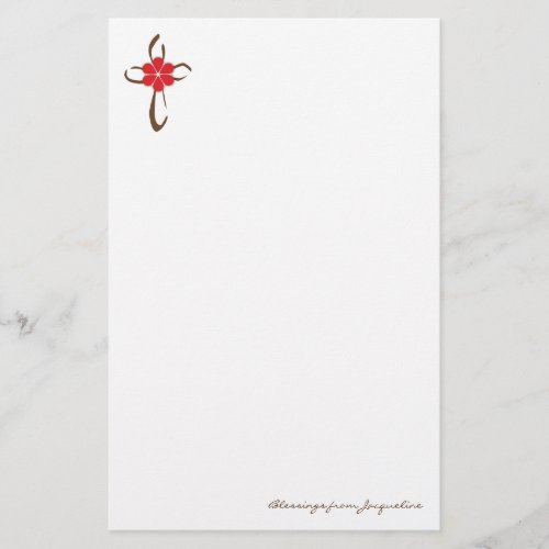 Simple Cross Stationery