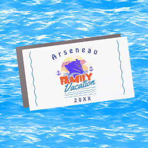 Simple Cruise Family Cabin Door Personalize Car Magnet