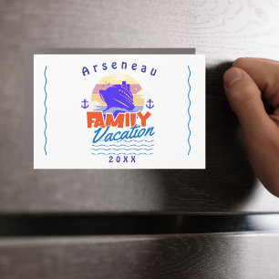 Simple Cruise Family Cabin Door Personalize Car Magnet