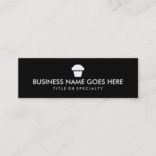 Customizable simple cupcake (color customizable) business card templates
